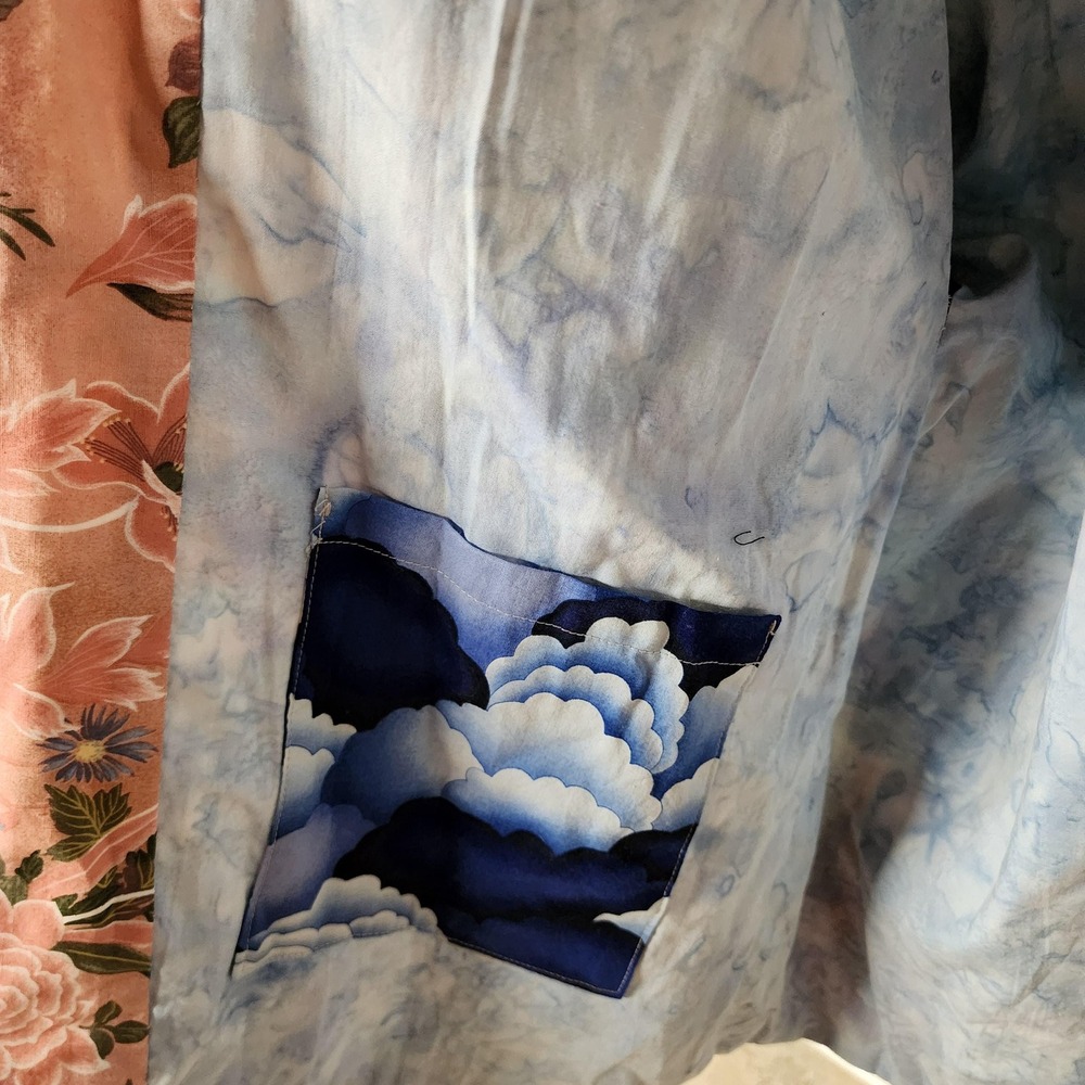 Quilted Jacket Hand Sewing & Patchwork Asian Insp… - image 5